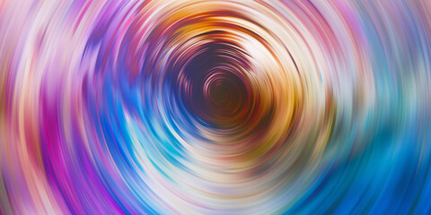Wall Mural - vibrant abstract swirl composition with colorful motion blur and circular patterns