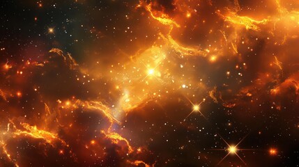 Wall Mural - a star-forming region with bright, newborn stars and cosmic dust clouds., image of galaxy universe s