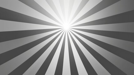 Vector illustration of grey sun burst ray background with blank copy space for text, ideal for graphic design, web banners, posters, and print media