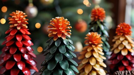 Poster - Christmas tree cone decorations