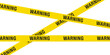 © Aleksandr Gladkiy - Yellow barrier tape with the text warning. line do not cross vector