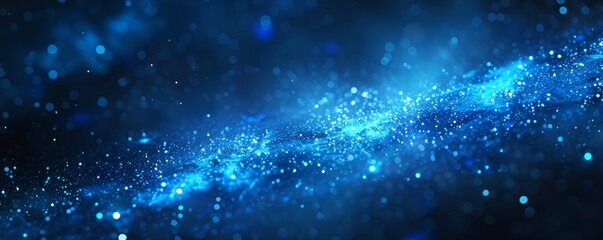 blue binary background