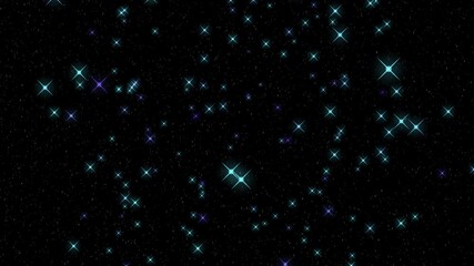 Wall Mural - abstract stars against the background of falling snowflakes. festive winter background. isolated on 