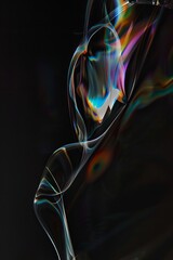 Poster - Abstract colorful light shapes create a dynamic and modern wallpaper background, ideal for tech and art themes