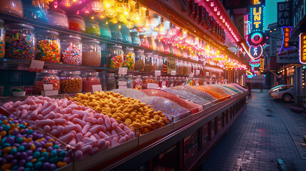 Poster - sweets in the market