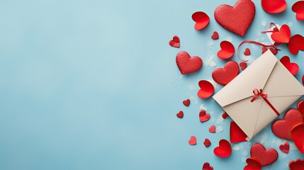 Canvas Print - valentines day card