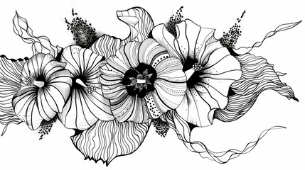 Adult colouring book page	
