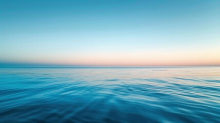 Wall Mural - Peaceful Sea Under a Blue Sky