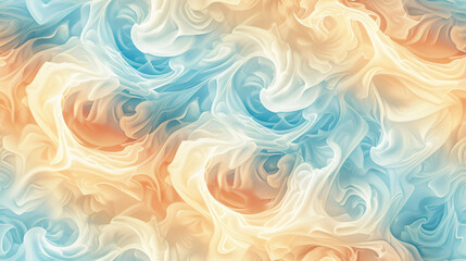 Aufkleber - Swirling pastel colors in abstract background evoke movement and depth