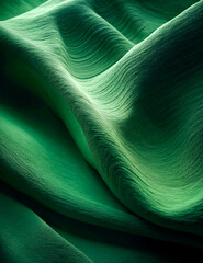 Poster - green fabric background