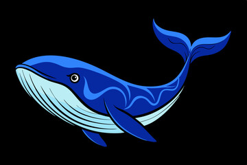 Wall Mural - blue dolphin vector illustration