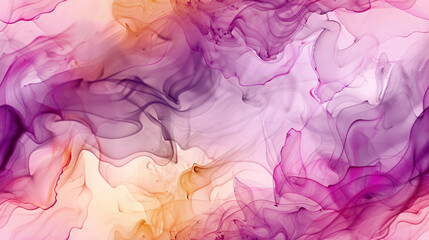 Aufkleber - Colorful abstract background forming fluid art texture with purple waves, perfect for your design