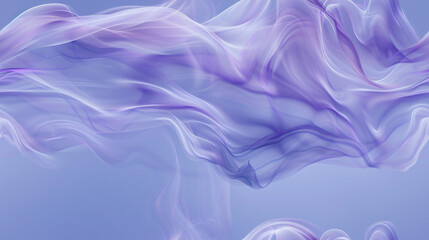 Aufkleber - Flowing purple lines creating a wavy pattern on a blue abstract background