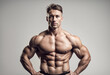 © abu - portrait of a muscular man isolated white background