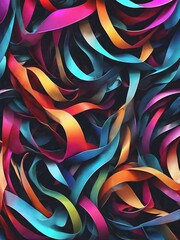 Wall Mural - abstract colorful background with lines