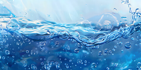 Wall Mural - Close-up of pure water