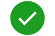 © Photix Studio - white check mark icon in green circle png file type for apps, website, web, UI, logo, designs