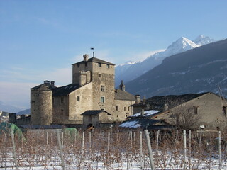 Castle of Sarriod de La Tour a Saint Pierre (AO) - Valle d'Aosta (Aosta Valley - Italy)