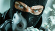 © Luluraschi - close-up of a bank robber during a heist