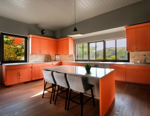 Wall Mural - Bright and Airy Midwest Kitchen Interior