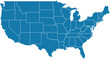© Gary Riegel - Editable vector file of the continental United States.