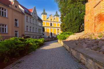 Wall Mural - Church of St. Anthony of Padua in Poznan at dawn