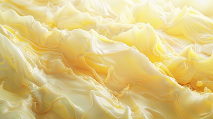 Aufkleber - A close-up image of creamy, yellow butter, highlighting its smooth and textured surface. Generative AI
