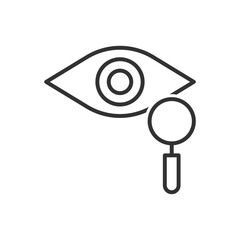 Canvas Print - Eye Search Icon