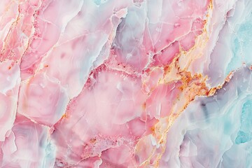 Canvas Print - Abstract background of pink marble texture. Liquid marble pattern