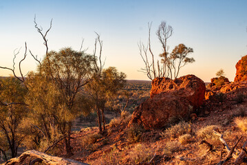 Wall Mural - Sunset over the outback, Quilpie, Australia