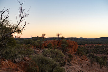 Poster - Sunset over Baldy Knob, Quilpie, Queensland