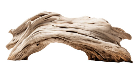 Wall Mural - piece of driftwood isolated on transparent background