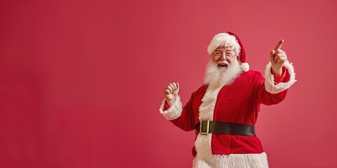 Wall Mural - Santa Claus dancing