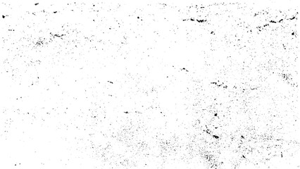 Wall Mural - Distressed black texture. Dark grainy texture on white background.  Grain noise particles. Dust overlay textured. Vector design elements. Illustration