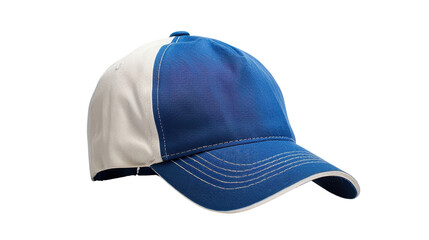 Wall Mural - Stunning blue and white Baseball Cap on transparent background