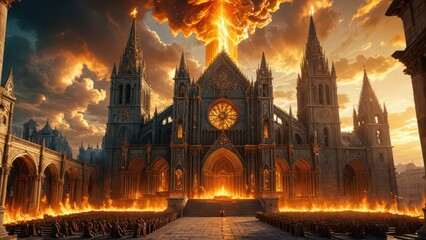 Sticker - Cathedral of Fire.