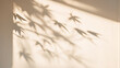 © Five Million Stock - Beautiful texture of beige brown luxury, smooth stucco wall with soft foliage dappled light of tropical tree leaf shadow