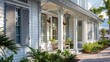 © Ramzan - coastal inn with weathered gray Bahama shutters, echoing the maritime heritage of the area