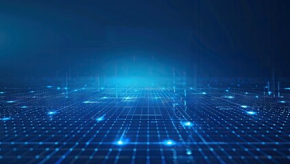 Wall Mural - abstract digital network background