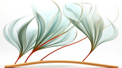 Canvas Print - lily of the valley in the wind