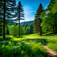 Canvas Print - trees in the forest