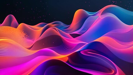 Poster - Abstract representation of a fire wave creating contrast on a dark background, Digital fusion of individual contributions into a cohesive design