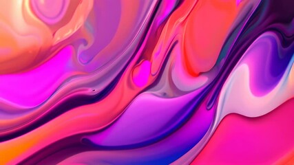 Poster - Digital noise forms abstract patterns and swirls in shades of purple, pink, and blue, Digital noise forming abstract patterns and swirls