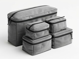 A set of packing cubes in various sizes