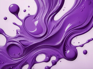 Wall Mural - Abstract purple liquid, paint splash, swirl pattern background