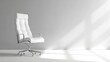 © Devian Art - White Office Chair on White Background - Minimal