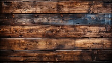 Vintage Wooden Planks: Dark Brown Aged Wood Texture