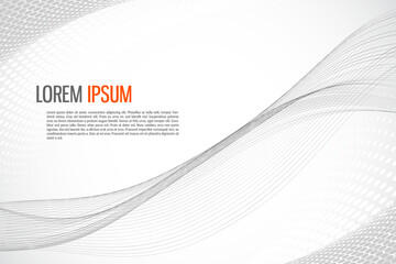 Wall Mural - blended curved wavy lines. modern background for business cards, posters, sites, covers, postcards, 
