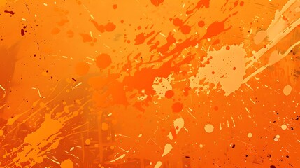 Wall Mural - orange paint splatter background