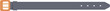 © nsit0108 - Illustration featuring a grey leather belt with a metal buckle fastening, isolated on a white background